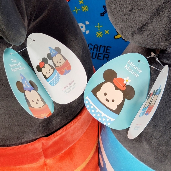 Squishmallow Mickey Mouse The Sorcerer's Apprentice & Minnie Mouse 16" Plush Set - Picture 7 of 8